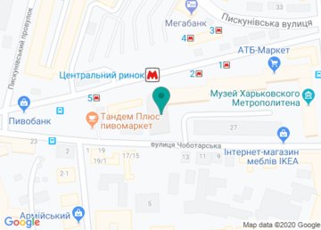 Банкомат ПриватБанк на карте