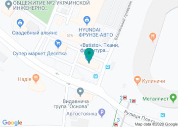 Харьковская Муниципальная Страховая Компания (ХМСК) на карте