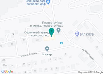 Кирпичный завод «Комсомолец» на карте