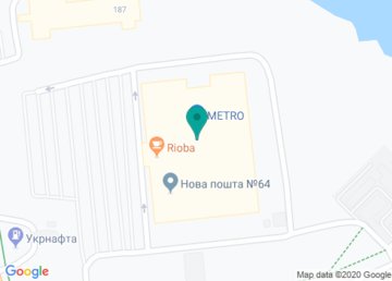 Ресторан быстрого питания «Пузата хата» в ТЦ Metro на карте Ресторан быстрого питания «Пузата хата» в ТЦ Metro на карте