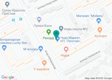 Ночной клуб - ресторан «Pesok» (Песок) в Песочине на карте