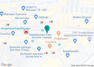 Магазин «Свадебный альянс» на Барабашово на карте