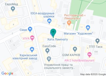 Магазин «Хата Ламината» на карте Магазин «Хата Ламината» на карте
