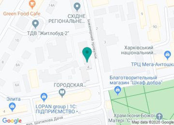 Общежитие № 5 «Пятерочка», Харьковский Национальный Экономический Университет (ХНЭУ) на карте