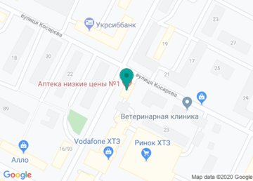 Магазин «Сундучок» на ХТЗ на карте Магазин «Сундучок» на ХТЗ на карте