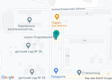 Очаровашка, салон красоты на карте Очаровашка, салон красоты на карте