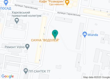 Водолей, сауна на карте Водолей, сауна на карте