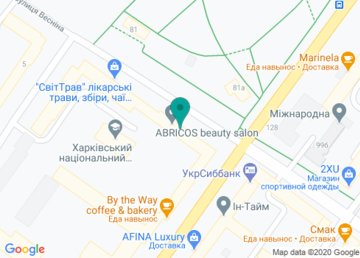 Абрикос, салон красоты на карте Абрикос, салон красоты на карте