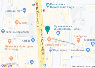 Сеть магазинов горящих путевок «Країна Мрій» на карте