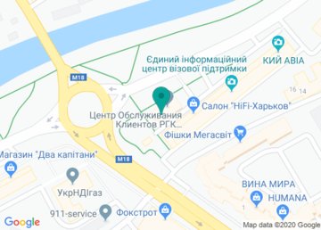 Центр визовой поддержки в Харькове на карте Центр визовой поддержки в Харькове на карте
