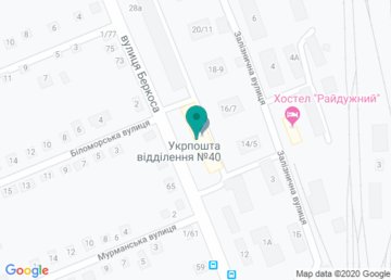 Почтовое отделение связи № 40 (Индекс 61040) на карте Почтовое отделение связи № 40 (Индекс 61040) на карте