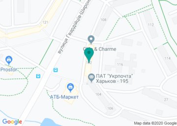 Почтовое отделение связи № 195 (Индекс 61195) на карте Почтовое отделение связи № 195 (Индекс 61195) на карте