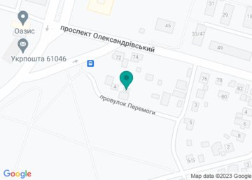 Укрпочта, отделение № 46 (Индекс 61046) на карте Укрпочта, отделение № 46 (Индекс 61046) на карте