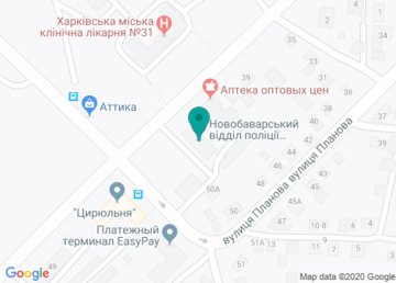 Новобаварский отдел полиции Главного управления Национальной полиции в Харьковской области на карте Новобаварский отдел полиции Главного управления Национальной полиции в Харьковской области на карте
