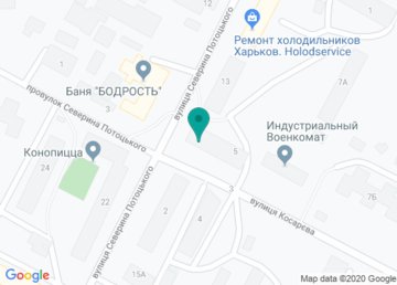 Харьковские тепловые сети, Индустриальный филиал на карте Харьковские тепловые сети, Индустриальный филиал на карте