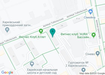 Фитнес-клуб «Атлет» на карте