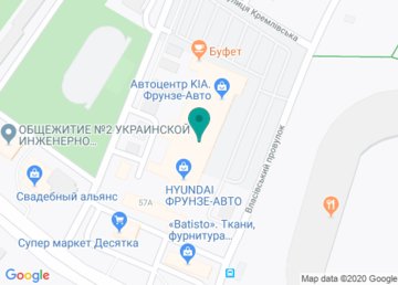 Автоцентр «Фрунзе» на карте Автоцентр «Фрунзе» на карте