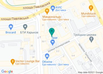 Почтовое отделение связи № 3 (Индекс 61003) на карте Почтовое отделение связи № 3 (Индекс 61003) на карте