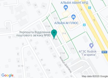 Почтовое отделение связи № 80 (Индекс 61080) на карте Почтовое отделение связи № 80 (Индекс 61080) на карте