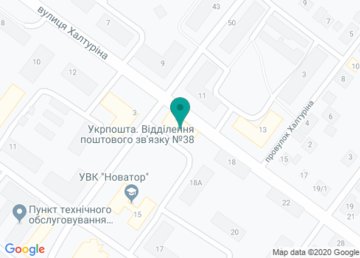 Почтовое отделение связи № 38 (Индекс 61038) на карте Почтовое отделение связи № 38 (Индекс 61038) на карте