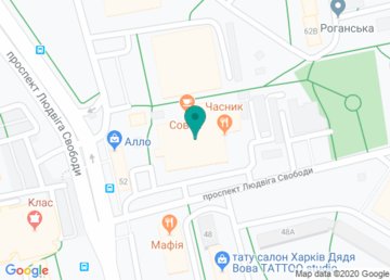 Студия современного танца «All Stars Dance Centre» на Алексеевке на карте Студия современного танца «All Stars Dance Centre» на Алексеевке на карте