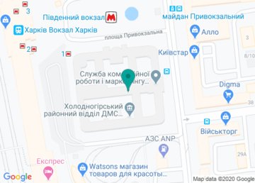 Холодногорский районный отдел ДМС Украины (Миграционная служба) на карте Холодногорский районный отдел ДМС Украины (Миграционная служба) на карте