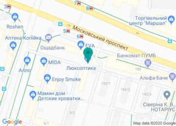 Оптика «Люксоптика» на Московском проспекте на карте