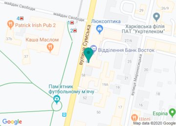 Оптика «Люксоптика» на Сумской на карте