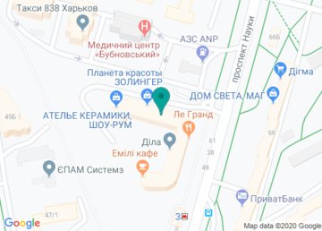 Кабинет коррекции позвоночника доктора Андрющенко А.В. на карте Кабинет коррекции позвоночника доктора Андрющенко А.В. на карте