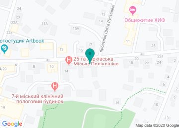 Харьковская городская поликлиника № 25 на карте