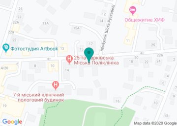 Женская консультация КНП «Харьковская городская поликлиника № 25» на карте
