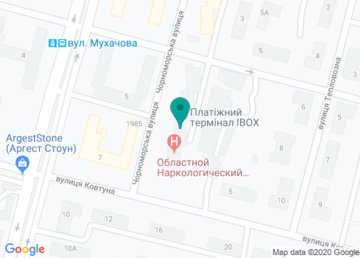 Наркологический стационар КНП «Областной наркологический диспансер» на карте Наркологический стационар КНП «Областной наркологический диспансер» на карте