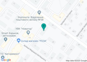 Дневной наркологический стационар Областного наркологического диспансера на карте Дневной наркологический стационар Областного наркологического диспансера на карте