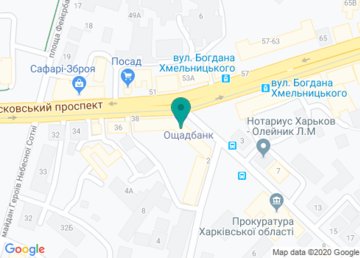 Управление образования администрации Основянского района Харьковского городского совета на карте