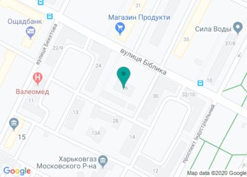 Управление образования администрации Индустриального района Харьковского городского совета на карте