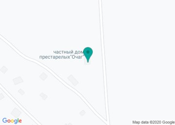 Частный гериатрический пансионат для престарелых «Домашний Очаг» на карте Частный гериатрический пансионат для престарелых «Домашний Очаг» на карте