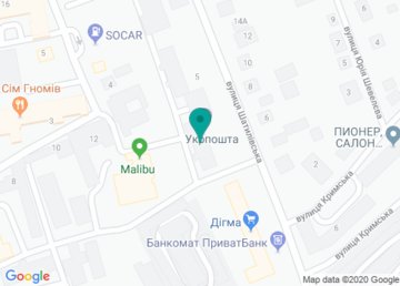 Почтовое отделение связи № 166 (Индекс 61166) на карте Почтовое отделение связи № 166 (Индекс 61166) на карте