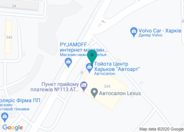 Toyota, автосалон и сервисный центр на Шевченко на карте