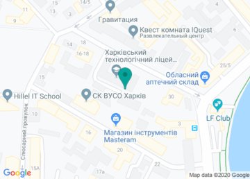 Международный Соломонов Универcитет, Восточноукраинский Филиал на карте Международный Соломонов Универcитет, Восточноукраинский Филиал на карте