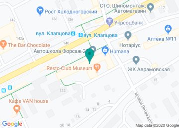 Ночной клуб-ресторан «Museum» (Музей) на карте Ночной клуб-ресторан «Museum» (Музей) на карте