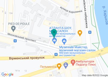 Укрпочта, отделение № 5 (Индекс 61005) на карте Укрпочта, отделение № 5 (Индекс 61005) на карте