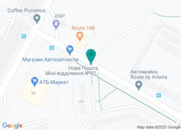 Экспресс-доставка «Новая почта», Отделение № 92 (до 5 кг) на карте Экспресс-доставка «Новая почта», Отделение № 92 (до 5 кг) на карте