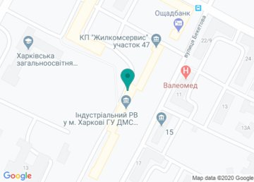 Отдел культуры по Индустриальному району Департамента культуры Харьковского горсовета на карте Отдел культуры по Индустриальному району Департамента культуры Харьковского горсовета на карте