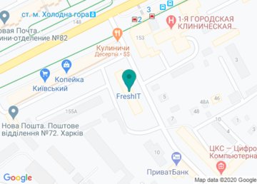 Сервисный центр «FreshIT» на Холодной горе на карте Сервисный центр «FreshIT» на Холодной горе на карте