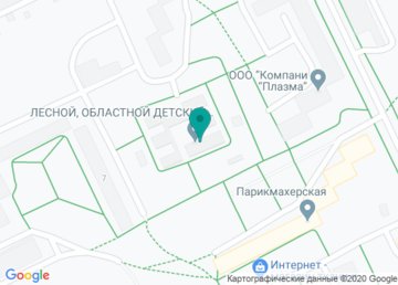 Областной детский ортопедо-травматологический санаторий «Лесной» на карте Областной детский ортопедо-травматологический санаторий «Лесной» на карте