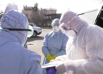 В Харькове провели учения на случай возникновения коронавируса В Харькове провели учения на случай возникновения коронавируса