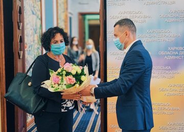 Алексей Кучер встретился с Мелиндой Симмонс