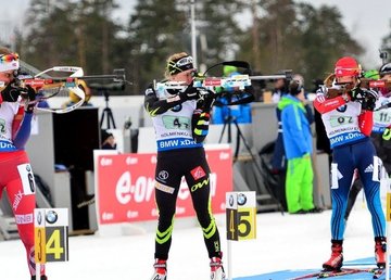 Биатлонистка Абрамова - 15-я в гонке преследования на Кубке IBU Биатлонистка Абрамова - 15-я в гонке преследования на Кубке IBU