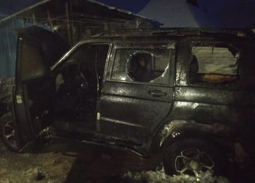 Дергачевский район: пожарные ликвидировали пожар в автомобиле