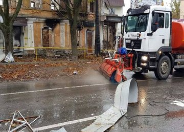 Дорожники Харківської області почали приводити до ладу місто Куп'янськ